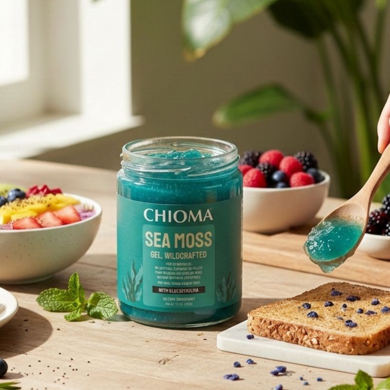 Sea Moss Gel, Blue Spirulina 10oz