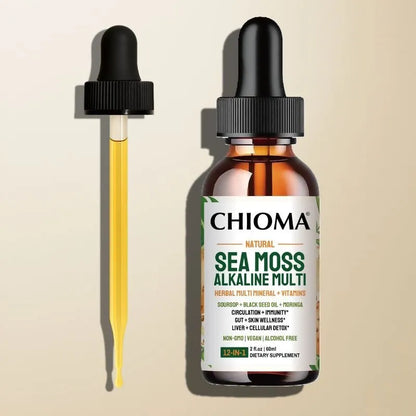 Sea Moss Nourish Herbal Mineral Multi -12-In-1 Herbal Drops