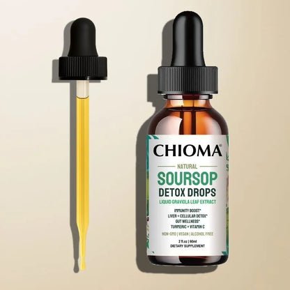 Soursop Detox Drops – Extra Strength Liquid Graviola Leaf Extract